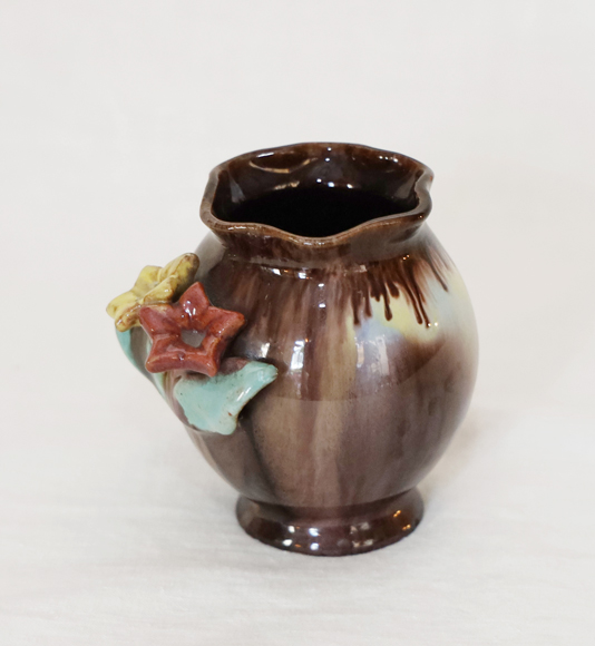 Alpenlaendische Blumenvase Keramikvase
