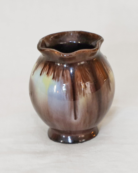 Alpenlaendische Blumenvase Keramikvase