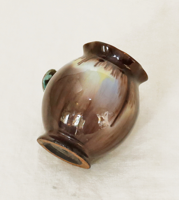 Alpenlaendische Blumenvase Keramikvase
