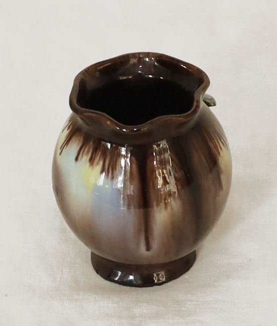 Alpenlaendische Blumenvase Keramikvase