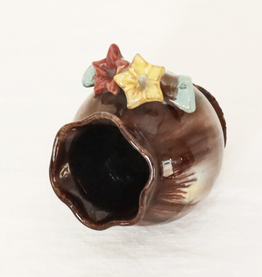 Alpenlaendische Blumenvase Keramikvase
