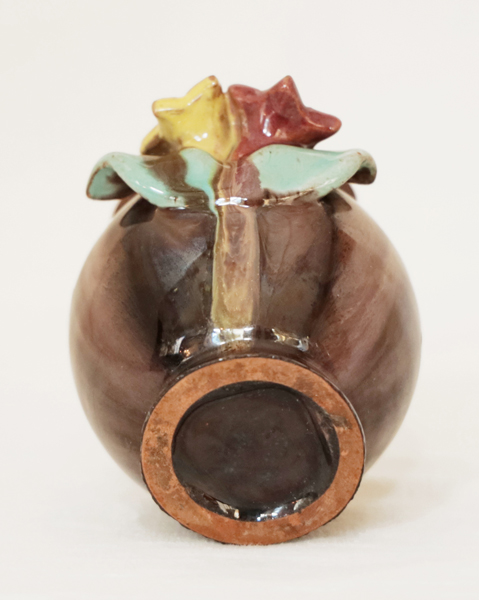 Alpenlaendische Blumenvase Keramikvase