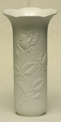 Keramikvase Kaiser Frey Rosen Reliefdekor Vase