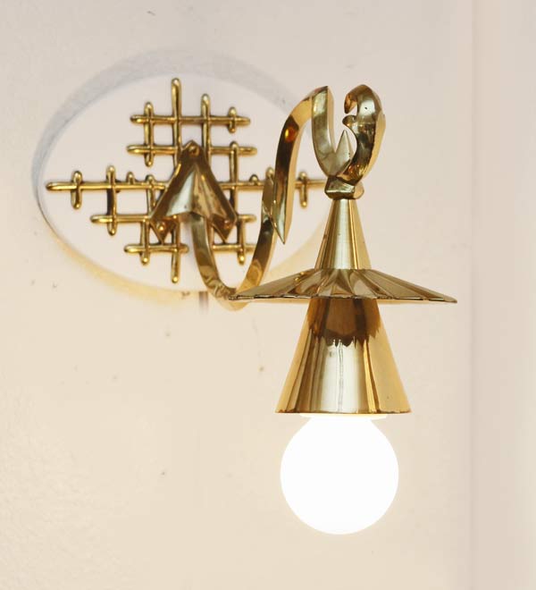 Art Deco Wandarm Amplique Wandlampe Messing Lampe