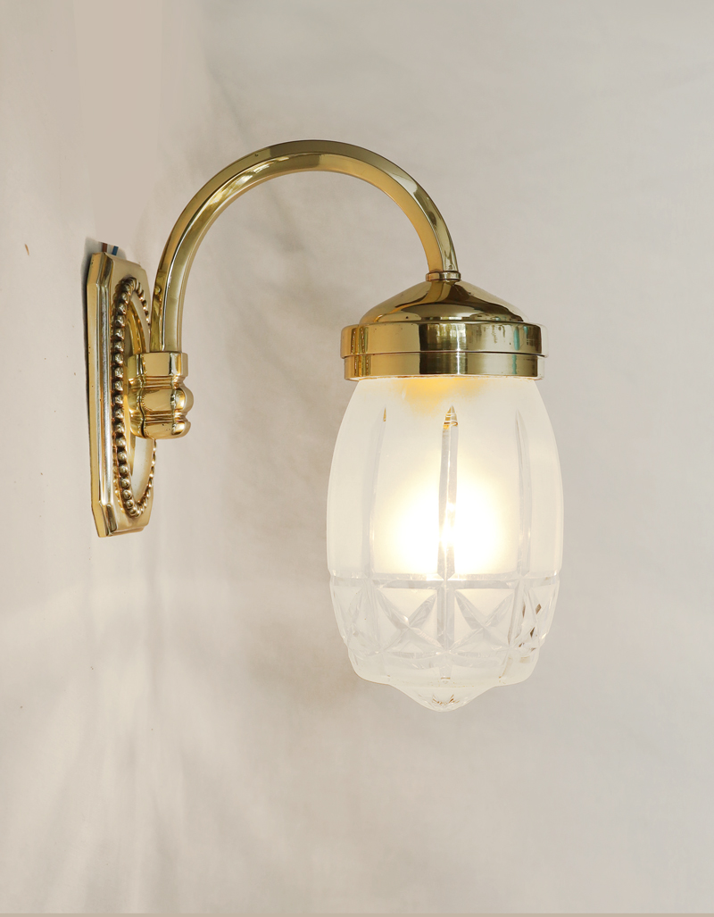 Jugendstil Wandlampen Art Deco Messing Lampe