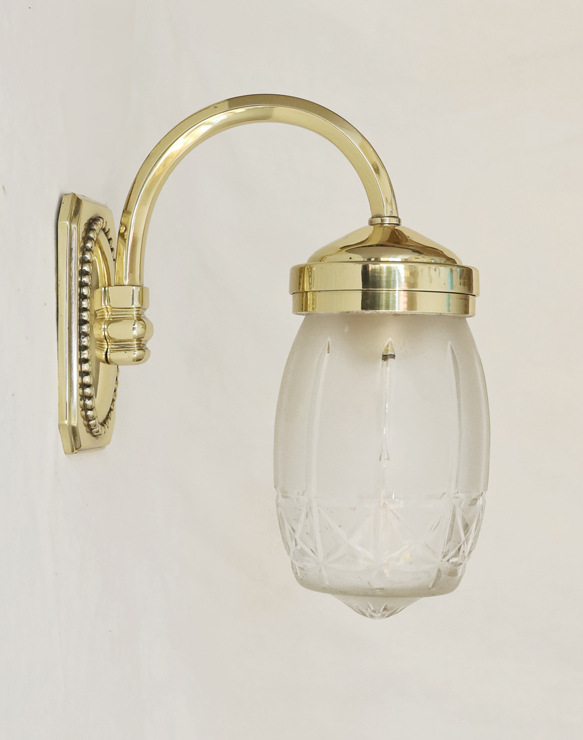 Jugendstil Wandlampen Art Deco Messing Lampe