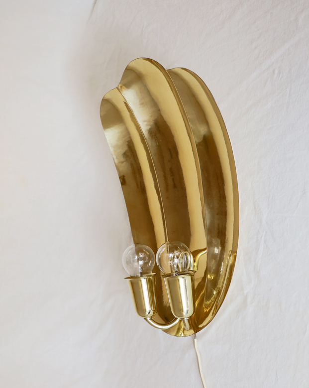 Art Deco Wandlampe  Messing Lampe