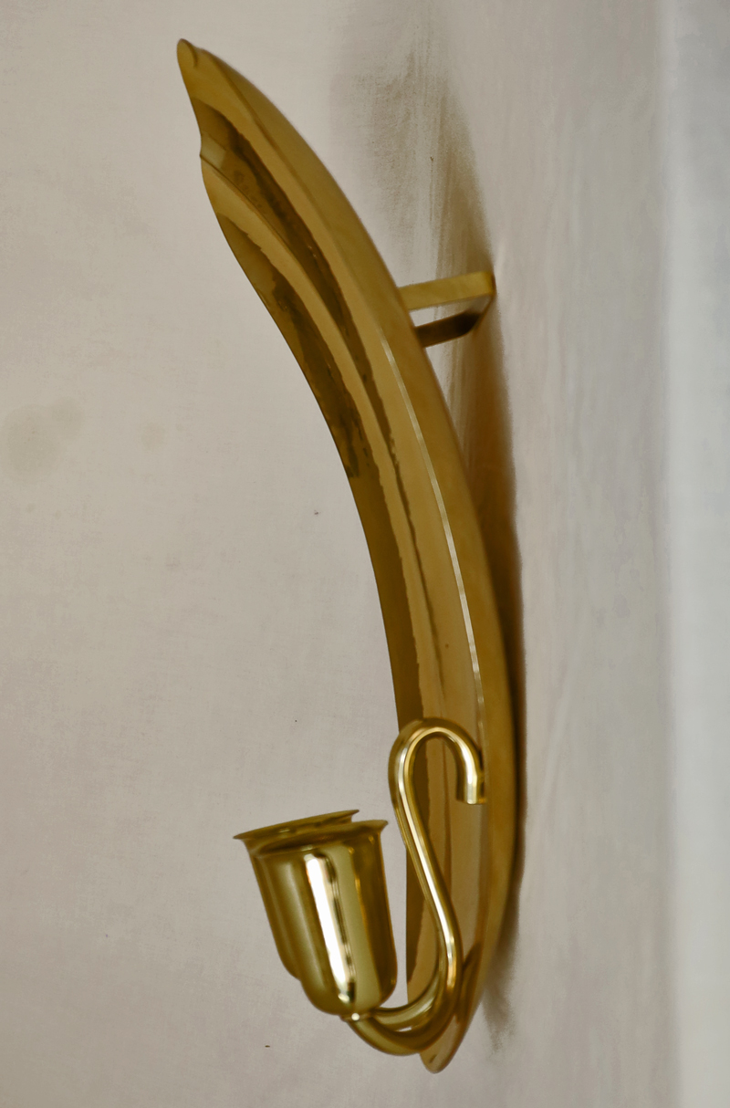 Art Deco Wandlampe  Messing Lampe