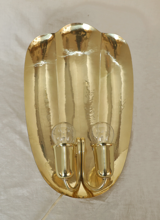 Art Deco Wandlampe  Messing Lampe