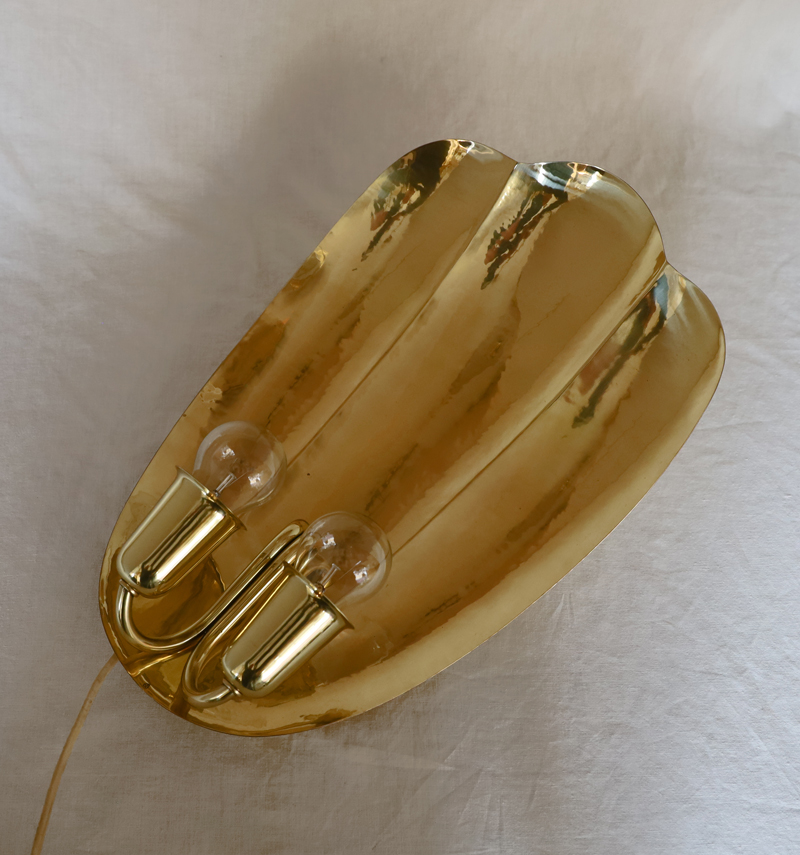 Art Deco Wandlampe  Messing Lampe