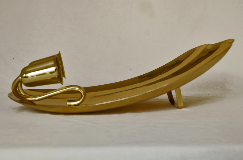 Art Deco Wandlampe  Messing Lampe