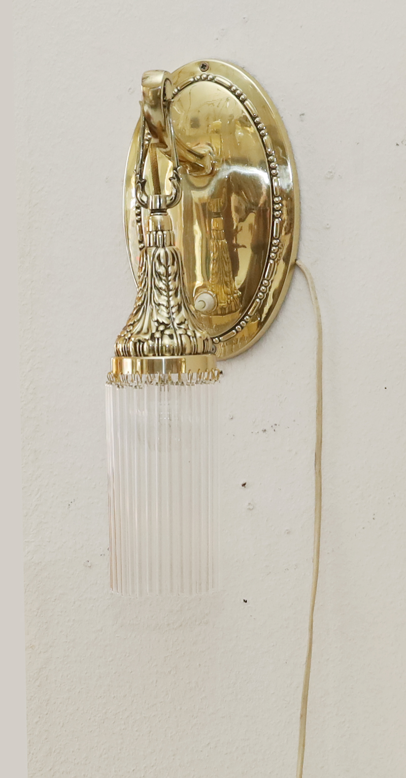 Jugendstil Wandarm Amplique Wandlampe Messing Lampe