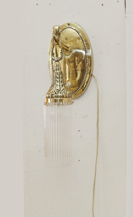 Jugendstil Wandarm Amplique Wandlampe Messing Lampe